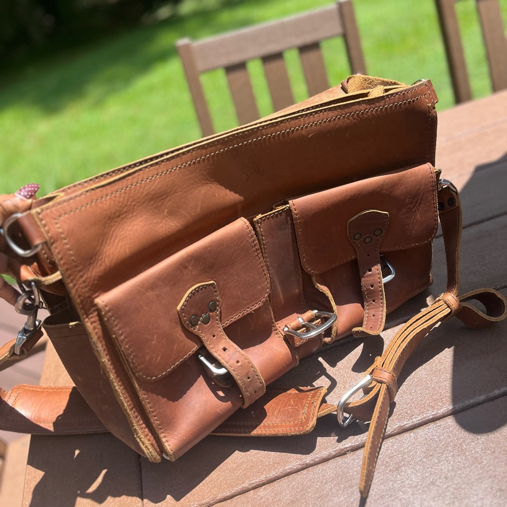 Brown Saddleback Leather Bag View 2